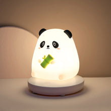 Load image into Gallery viewer, Cute Animal LED Night Lights For Children Bedroom Piglet Rabbit USB Rechargeable Silicone Lamp Touch Sensor Dimmable Kid's Gift
