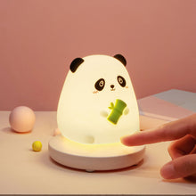 Load image into Gallery viewer, Cute Animal LED Night Lights For Children Bedroom Piglet Rabbit USB Rechargeable Silicone Lamp Touch Sensor Dimmable Kid's Gift
