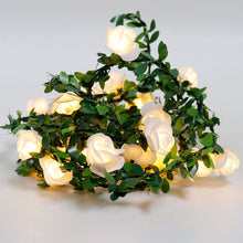Load image into Gallery viewer, 1.5M/3M 10/20LEDs Rose Flower LED Fairy String Lights Battery Powered Wedding Valentines Day Event Party Garland Decor Lamp
