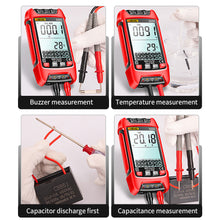Load image into Gallery viewer, ANENG SZ02 Smart Digital Multimeter 9999 Counts True RMS Electrical Capacitance Meter Temp Resistance Maintenance Transistor Testers
