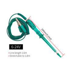Load image into Gallery viewer, DC 6V 12V 24V Auto Circuit Tester Electrical Truck Voltage Tester Pen Probe Lamp Auto Car Light Circuit Tester Lamp Detector Diagnostic Test Tools
