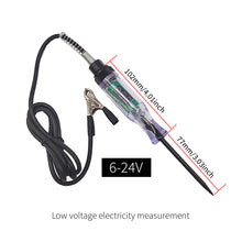 Load image into Gallery viewer, DC 6V 12V 24V Auto Circuit Tester Electrical Truck Voltage Tester Pen Probe Lamp Auto Car Light Circuit Tester Lamp Detector Diagnostic Test Tools
