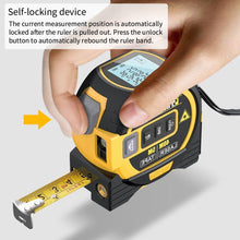 Load image into Gallery viewer, 3 in 1 40M/60M Laser Rangefinder 5M Tape Measure Ruler LCD Display with Backlight Distance Meter Building Measurement Device
