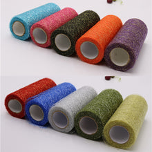 Load image into Gallery viewer, 10Yard/Roll 6Inch Organza Tulle Roll Spool Fabric Ribbon DIY Tutu Skirt Gift Craft Party Chair Sash Wedding Party Decoration Gold Silver
