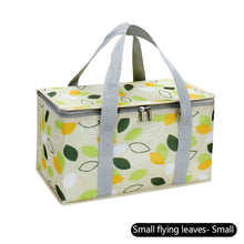 Load image into Gallery viewer, Outdoor Large Capacity Picnic Basket Thickened Aluminum Film Incubator With Foldable Aluminum Rack Spring Picnic Camping Suitcase Storage Basket
