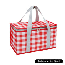 Load image into Gallery viewer, Outdoor Large Capacity Picnic Basket Thickened Aluminum Film Incubator With Foldable Aluminum Rack Spring Picnic Camping Suitcase Storage Basket
