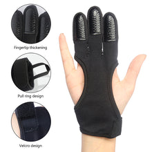 Load image into Gallery viewer, Archery Three-Finger Gloves Breathable Elastic Nylon Cotton Material Hunting Shooting Bow Sports Gloves Equipped With Beginner Competitive Protective Gear
