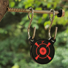 Load image into Gallery viewer, 5MM Thickened Stainless Steel Suspension Inserted Tree Target 1 Inch Panda Head Catapult Rotating Practice Target Outdoor Shooting Activities Portable Equipment
