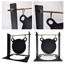 Load image into Gallery viewer, Bear Shape Hanging Target With Base Outdoor Clay Shot Crystal Projectile Shooting Sighting Plate Metal Detachable Large Target
