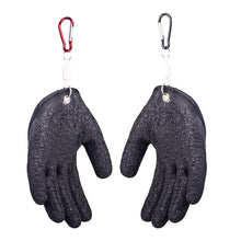 Load image into Gallery viewer, 1PCS Non-Slip Latex Gloves For Catching Fish Anti-Sting Anti-Tying Waterproof Hand Protection Belt Magnetic Buckle Hunting Fishing Gloves Fishing Gear Supplies
