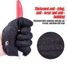Load image into Gallery viewer, 1PCS Non-Slip Latex Gloves For Catching Fish Anti-Sting Anti-Tying Waterproof Hand Protection Belt Magnetic Buckle Hunting Fishing Gloves Fishing Gear Supplies
