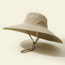 Load image into Gallery viewer, 14CM Widened Large Brim Sun Hat Outdoor Outing Fishing Mountaineering Sunscreen Fisherman's Hat Waterproof Breathable Quick Drying Fashion Jungle Hat Unisex
