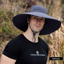 Load image into Gallery viewer, Multifunctional Outdoor Sun Visor With Enlarged Brim Fishing Fisherman's Hat Strap Removable Curtain Face Neck Protection Mountaineering Uv Protection Sun Hat
