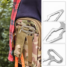Load image into Gallery viewer, EDC Stainless Steel Multifunctional Inner Corner Wrench Self-Defense Spike Nail Screwdriver Key Ring Outdoor Camping Survival Supplies
