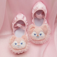 Load image into Gallery viewer, Cute Children's Ballet Shoes Fox Pattern Lace Style Cat Claw Shoes Girl'S Body Training Cross Strap Training Shoes
