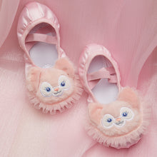 Load image into Gallery viewer, Cute Children's Ballet Shoes Fox Pattern Lace Style Cat Claw Shoes Girl'S Body Training Cross Strap Training Shoes

