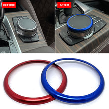 Load image into Gallery viewer, Car Ring Center Console IDrive Multimedia Controller Knob Aluminum Ring for BMW 1 2 3 4 5 6 7 Series GT X3 X4 X5 X6
