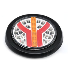 Load image into Gallery viewer, 24V Round LED Taillights Multifunction Truck Rear Lights For Trailers 4x4 Van Pickup Tail Lamp Dynamic Turn Signal Stop Light
