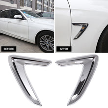 Load image into Gallery viewer, 2Pcs Car Side Wing Air Flow Fender Grill Outlet Intake Vent Trim For BMW 3 Series F30 2013 - 2018
