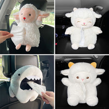 Load image into Gallery viewer, Cartoon Car Tissue Box Hanging Type Drawer Box Cover Car Seat Back Armrest Box Tissue Bag Paper Package Case
