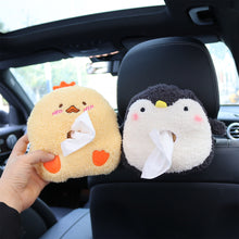 Load image into Gallery viewer, Cartoon Car Tissue Box Hanging Type Drawer Box Cover Car Seat Back Armrest Box Tissue Bag Paper Package Case
