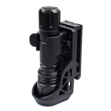 Load image into Gallery viewer, 360 Degree Rotating Tactical Flashlight Holster With Lever Side Lock System Set General Torch Set Plastic Torch Set Quick Unplug
