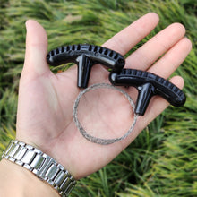 Load image into Gallery viewer, Outdoor Survival Tools Manual Hand Steel Wire Saw Hand Chain Saw Cutter Portable Travel Camping Emergency Gear Steel Wire Kits
