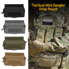 Load image into Gallery viewer, Tactical Vest Dangler Drop Pouch Mini Abdominal Dump Drop Pouch Fanny Pack for JPC CPC MK3 MK4 V5 Plate Carrier Storage Tactical Accessories
