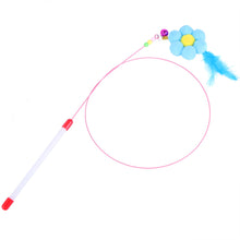 Load image into Gallery viewer, 20pcs Cat Teaser Wand with Replacement Pendant Pet Interactive Feather Toys Kitten Simulated Mouse Catching Toy Cats Daily Accessories
