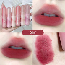 Load image into Gallery viewer, Cute Waterproof Velvet Pink Brown Lip Glaze Matte Liquid Lipstick Nude Red Lip Mud Cheek Rouge Tint Women Cosmetics
