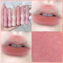 Load image into Gallery viewer, Cute Waterproof Velvet Pink Brown Lip Glaze Matte Liquid Lipstick Nude Red Lip Mud Cheek Rouge Tint Women Cosmetics
