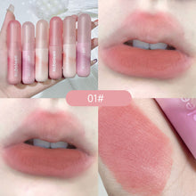 Load image into Gallery viewer, Cute Waterproof Velvet Pink Brown Lip Glaze Matte Liquid Lipstick Nude Red Lip Mud Cheek Rouge Tint Women Cosmetics
