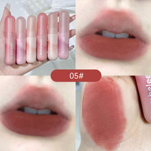 Load image into Gallery viewer, Cute Waterproof Velvet Pink Brown Lip Glaze Matte Liquid Lipstick Nude Red Lip Mud Cheek Rouge Tint Women Cosmetics
