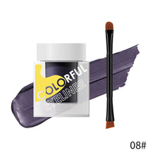 Load image into Gallery viewer, Eyeliner Cream with Brush Waterproof Sweat-proof Liquid Eyeliner No Halo Easy Dye Quick Dry Eyeliner Women Cosmetics
