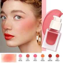 Load image into Gallery viewer, Hydrating Liquid Blush Moisturizing Toning and Brightening Natural Nude Blush Silky Liquid Blush Makeup Cosmetics
