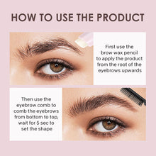 Load image into Gallery viewer, Double Head Eyebrow Styling Cream Creative Natural Set Eyebrow Setting Liquid Shape Boundary Brow Wax Pencil
