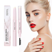 Load image into Gallery viewer, Double Head Eyebrow Styling Cream Creative Natural Set Eyebrow Setting Liquid Shape Boundary Brow Wax Pencil
