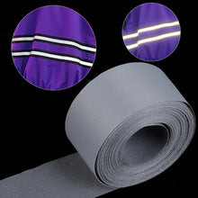 Load image into Gallery viewer, 5m Highlight Reflective Heat Transfer Film Safety Reflector Sticker Bag Shoes Cloth Heat Decals Roadway Night Warning Strip 2/5cm/roll
