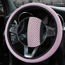 Load image into Gallery viewer, Universal 38cm Car Decor Steering Wheel Cover Interior Parts Protector Replacement Knitted fabric Car-styling Anti-Slip covers
