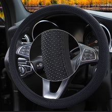 Load image into Gallery viewer, Universal 38cm Car Decor Steering Wheel Cover Interior Parts Protector Replacement Knitted fabric Car-styling Anti-Slip covers
