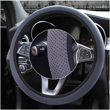 Load image into Gallery viewer, Universal 38cm Car Decor Steering Wheel Cover Interior Parts Protector Replacement Knitted fabric Car-styling Anti-Slip covers
