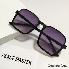 Load image into Gallery viewer, Oversized Sunglasses Womens Retro Square Half-Frame Square Sun Glasses Eyewear Luxury Brand Design UV400 Female Shades
