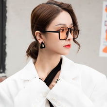 Load image into Gallery viewer, Oversized Sunglasses Womens Retro Square Half-Frame Square Sun Glasses Eyewear Luxury Brand Design UV400 Female Shades
