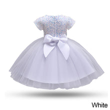 Load image into Gallery viewer, Wedding Birthday Dresses For Girls 3-8 Years Elegant Party Sequins Tutu Christening Gown Kids Children Formal Pageant Clothes
