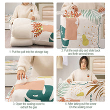 Load image into Gallery viewer, Vacuum Bag Reusable Vacuum Storage Bags For Cloth Compressed Bag Hand Pump Travel Save Space Seal Blanket Organizer
