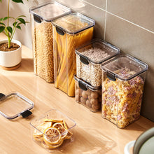 Load image into Gallery viewer, 460-1800ml Stackable Kitchen Sealed Jar Plastic Food Storage Box Multigrain Tank Bottle Dried Fruit Tea Storage Containers
