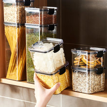 Load image into Gallery viewer, 460-1800ml Stackable Kitchen Sealed Jar Plastic Food Storage Box Multigrain Tank Bottle Dried Fruit Tea Storage Containers
