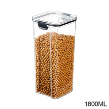 Load image into Gallery viewer, 460-1800ml Stackable Kitchen Sealed Jar Plastic Food Storage Box Multigrain Tank Bottle Dried Fruit Tea Storage Containers

