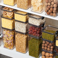 Load image into Gallery viewer, 460-1800ml Stackable Kitchen Sealed Jar Plastic Food Storage Box Multigrain Tank Bottle Dried Fruit Tea Storage Containers
