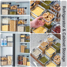 Load image into Gallery viewer, 460-1800ml Stackable Kitchen Sealed Jar Plastic Food Storage Box Multigrain Tank Bottle Dried Fruit Tea Storage Containers
